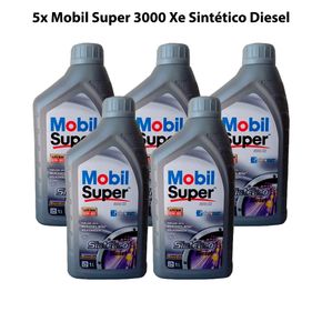 kit-5-un-Oleo-Mobil-Super-3000-Xe-5w30-Sm-Sintetico-Diesel
