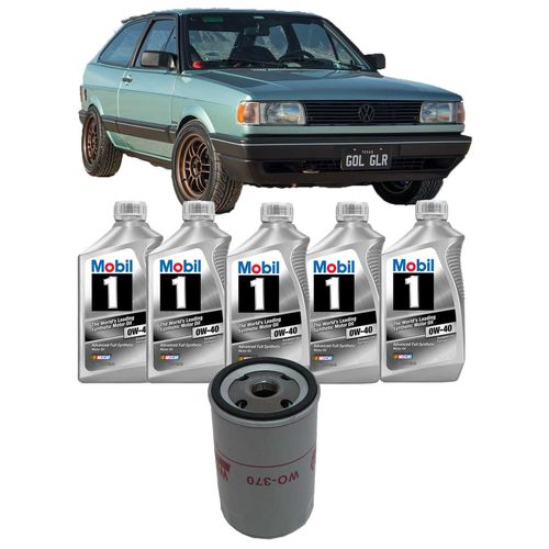 Kit-T-Oleo-Mobil-One-0W40-VW-Gol-GL-Turbo-1.8-1991