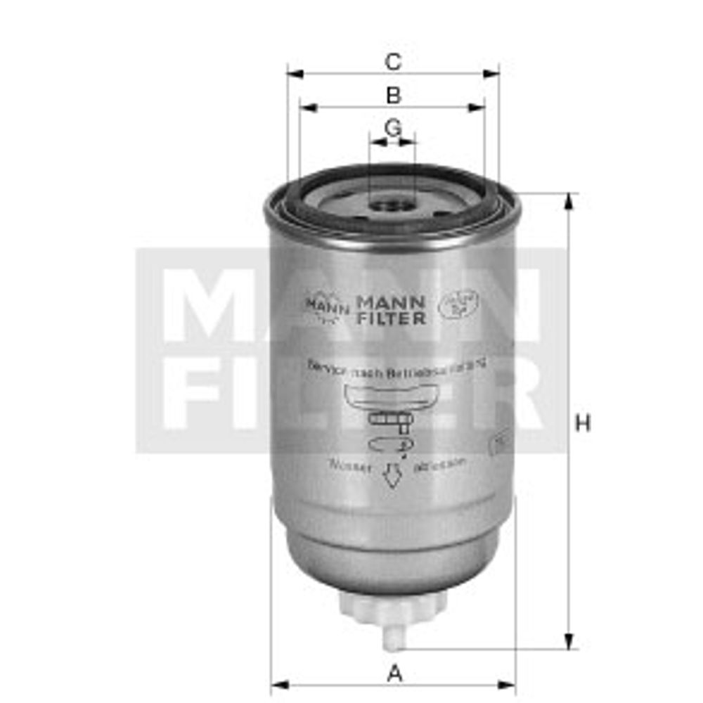 Turbo Filtros TB 284 Fuel Filter